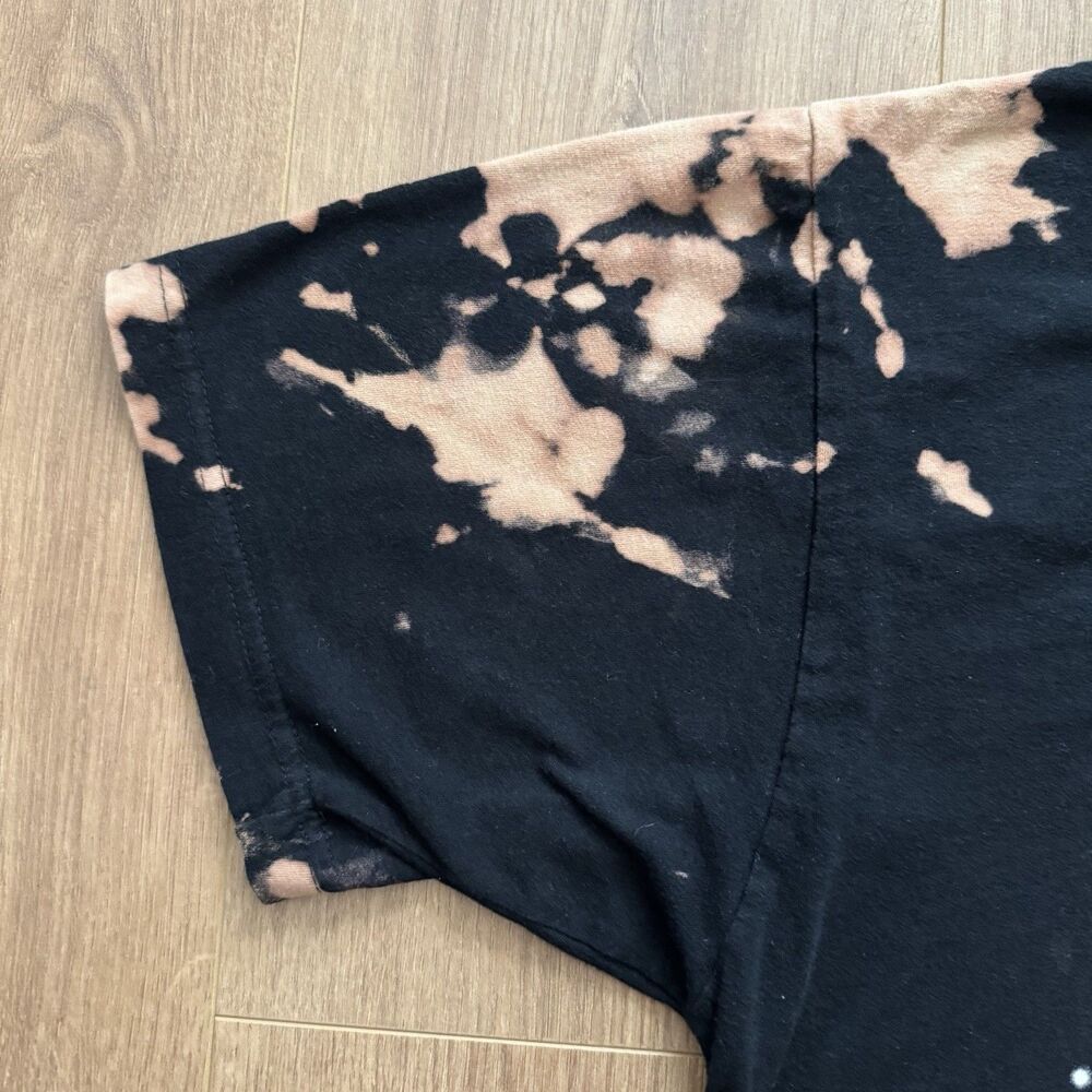 Adam Lambert Glam Nation Tour 2010 Bleached Tie Dye Band T Shirt L Double Sided - Picture 4 of 8